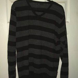 Men’s paper denim and cloth striped sweater XL.